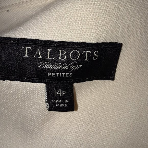 Talbots Cotton Blend Belted Blazer/Jacket - Picture 9 of 10